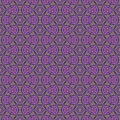 Abstract tileable seamless regular ornamental mosaic pattern