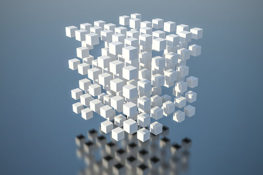 立方体　抽象　3D