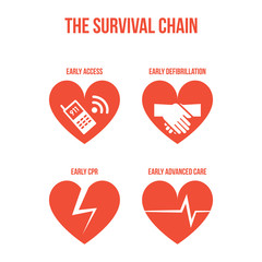 The survival chain - obrazy, fototapety, plakaty