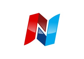 Letter N logo,abstract letter R,construction,letter J company
