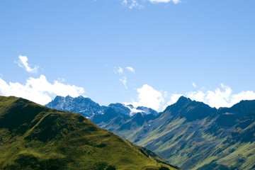 Fototapeta premium Fluchthorn und Jamtalferner - Silvretta - Alpen