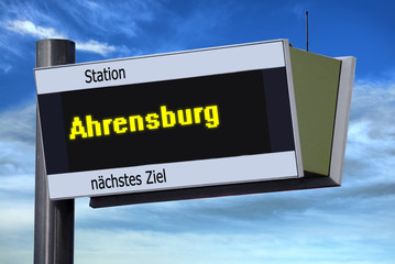 Anzeigetafel 6 - Ahrensburg