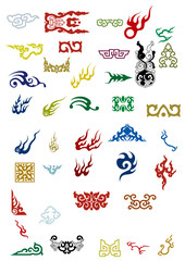 Naklejka premium Chinese Vector Illustration Elements