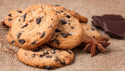 Cookies with chocolate chips