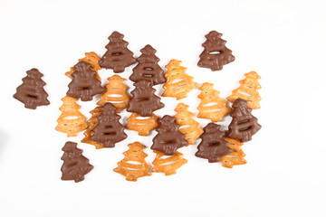 cookies (christmas tree shape) background