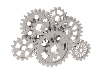 gears on white