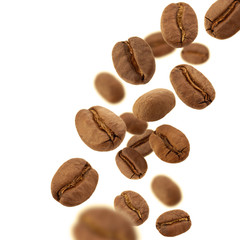 Flying coffee beans