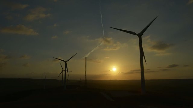 Timelaps parco Eolico