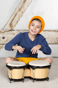 boy with a drum