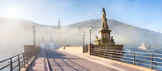 Karl-Theodor-Brücke in Heidelberg - obrazy, fototapety, plakaty