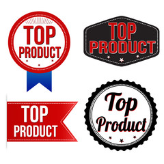 Obraz premium Top product label, sticker or stamps
