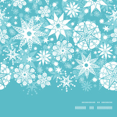 Vector decorative frost Christmas snowflake silhouette pattern