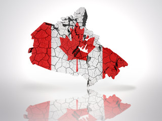Obraz premium Map of Canada
