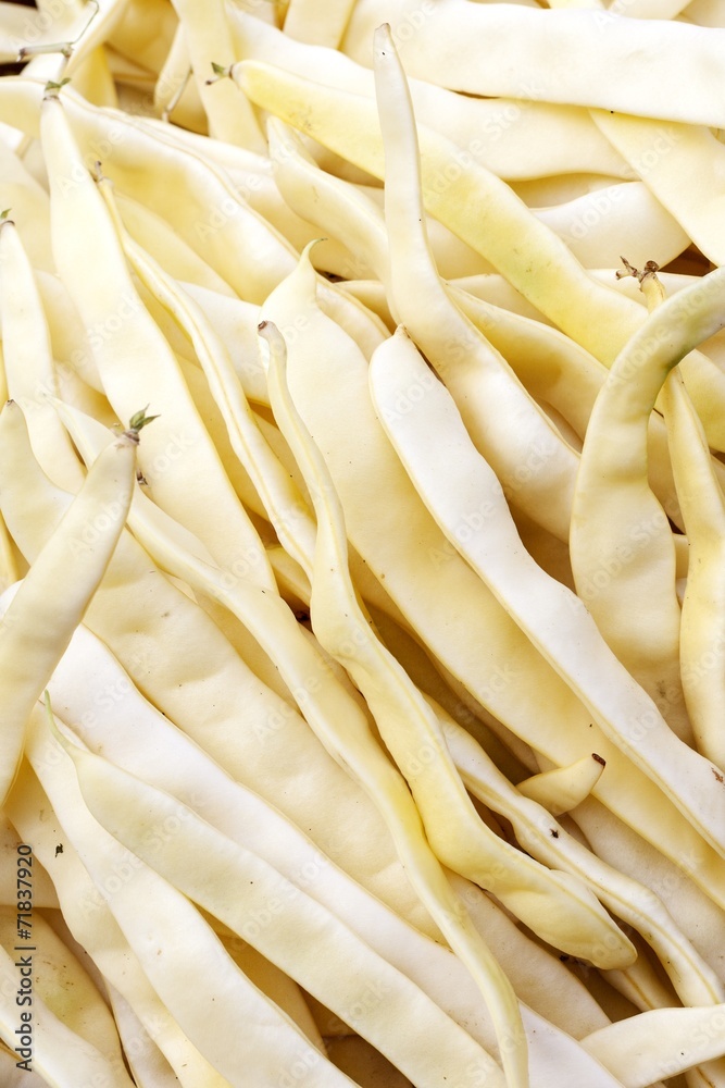 Canvas Prints bean pods in a grocery