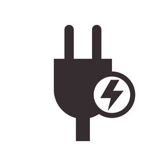 Plug and high voltage sign