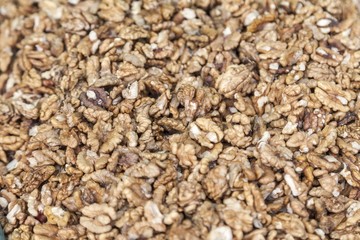 Pile of walnuts