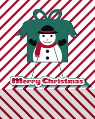 snowman christmas card