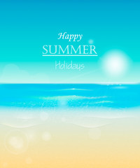 Fototapeta na wymiar Happy summer holidays vector