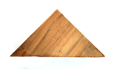 wooden in shape triangle