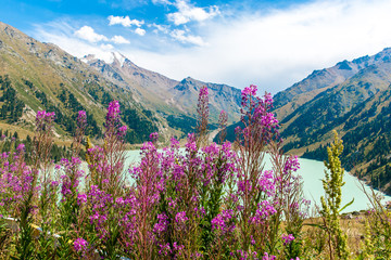 Spectacular scenic Big Almaty Lake ,Mountains in Kazakhstan