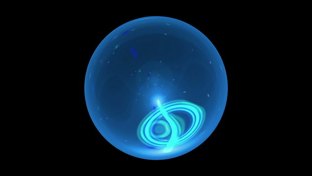 Abstract Motion Crystal Ball Lens