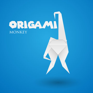 origami paper monkey