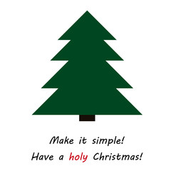 Make it simple! Christmas card