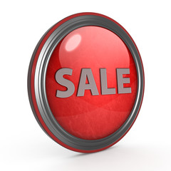 sale circular icon on white background