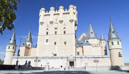 Alcazar Castle in Segovia, Spain