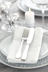 White table setting