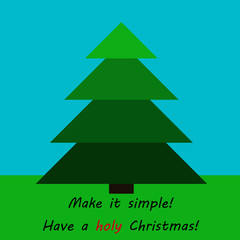 Simple Christmas card