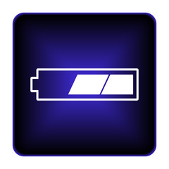 2 thirds charged battery icon