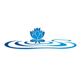 water lily , Buddha, Eco friendly business logo design