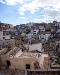 Fototapeta na wymiar Cityscape of Matera (Basilicata, Italy)