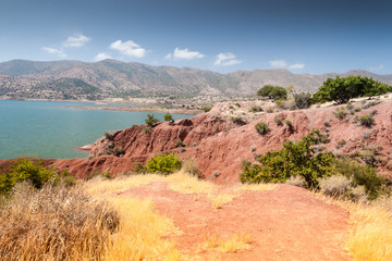 Lake among the mountains, Morocco
