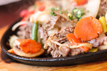 meat with vegetables