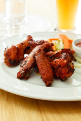 buffalo chicken wings with beer