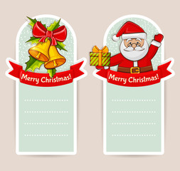 Christmas banners with space for text. Vector set.
