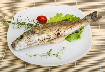 Grilled seabass