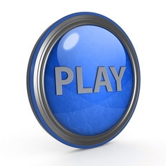 play circular icon on white background