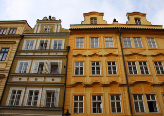 Old colorful buildings in Prague