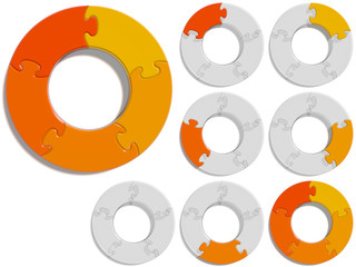 Circle Puzzle 05 - Orange
