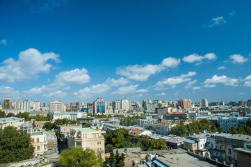 Obraz premium View of Baku Azerbaijan on bright summer day