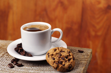 Coffee and chocolate cookies