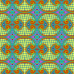 seamless geometry vintage pattern, ethnic style ornamental backg