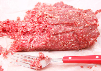 frisches rohes fleisch