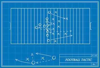 football tactic on blueprint