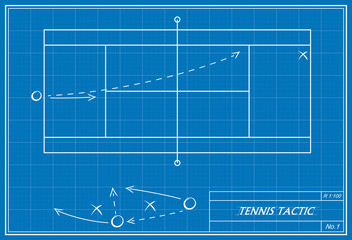 tennis tactic on blueprint
