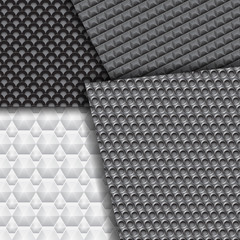 Set of several seamless carbon fiber patterns