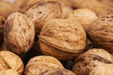 large appetizing and fresh walnuts